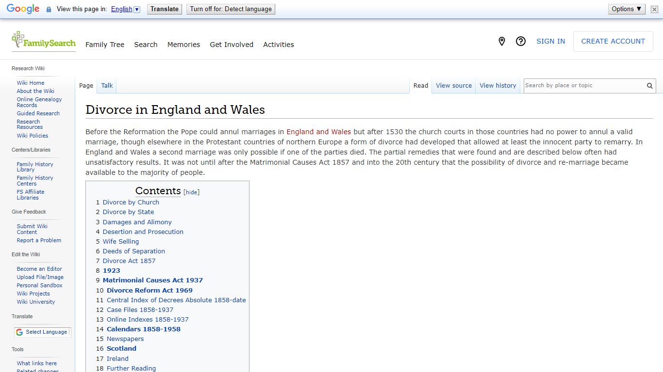 Divorce in England and Wales • FamilySearch